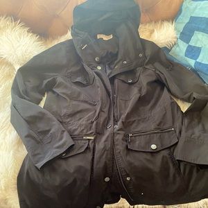 Black Michael Kors windbreaker/rain jacket with lots of pockets